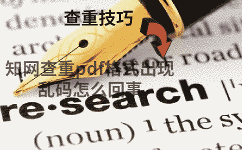 學術(shù)查重pdf格式出現(xiàn)亂碼怎么回事