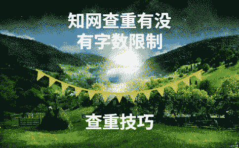 學(xué)術(shù)查重有沒有字?jǐn)?shù)限制
