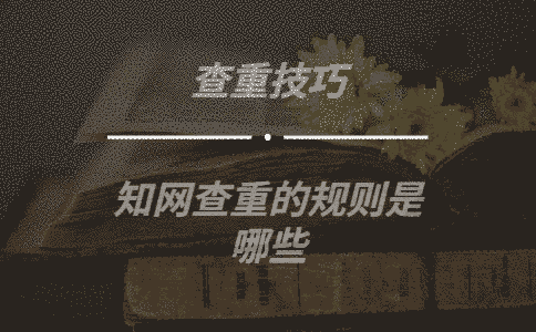 學術查重的規則是哪些