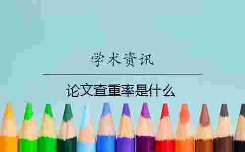 論文查重率是什么